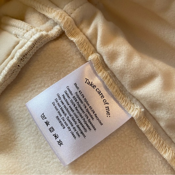 HALFDAYS Emma Soft Shell Ski Pants Snowboarding Waterproof Cream Insulated: 1X - Picture 9 of 11